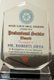 The Awards Plaque from Rotary Club of Abuja-Gwarimpa to Mr Roberts U. Orya, MD&amp;CEO NEXIM Bank