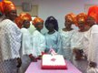 Princess Adenuga joined by friends in cutting the Birthday cake