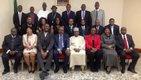 A cross section of Nigerian Centenary Awards UK team members with the High Commissioner