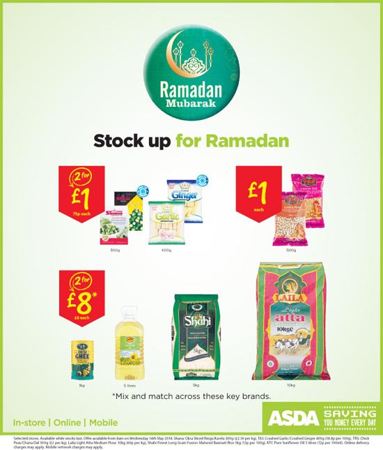 Stock up for Ramadan at ASDA