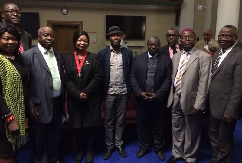 From left: Olori Grace Alli-Tijani, Ayo Akinfe, Prince Adeniyi, Cllr Fajana-Thomas, Ayan De First, Mr Sina Alege, Mr Akin Adejumo, and Mr Mike Abiola
