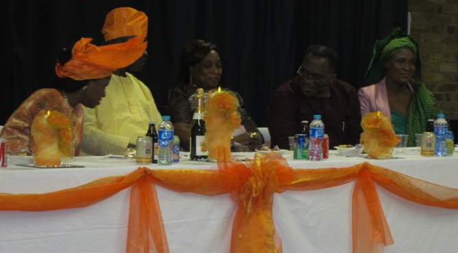 Tête à Tête at the high table (L to R) Martha, Micahel, Pastor Bola, Pastor Tunde and Pastor Teressa