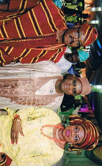 Former Chief Justice - Alfa Modibbo Belgore flanked by Groom's parents