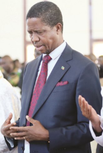 Zambia's President Edgar Lungu