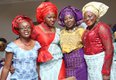 Celebrant poses with friends