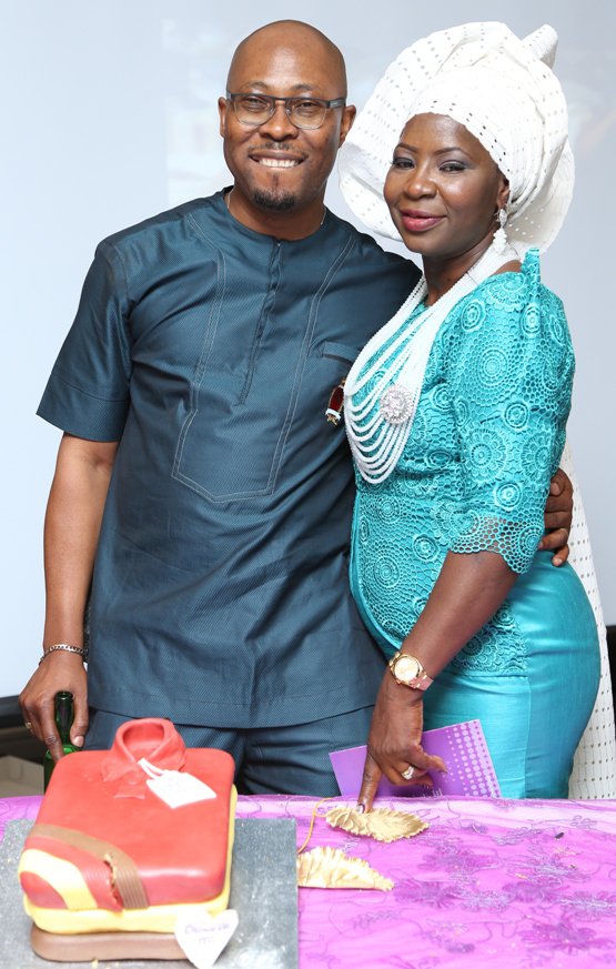 Husband - Remi, who turned 50 in January was also celebrated