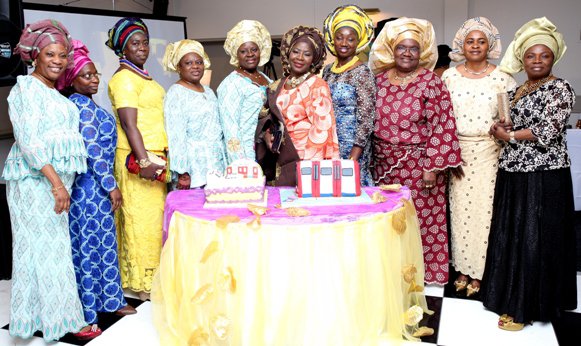 With members of her Church's Martha band