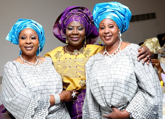 With Twin-sisters Mrs Ayodele and Mrs Akande