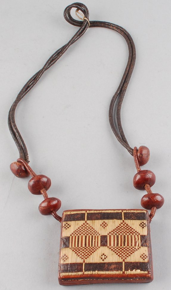 Necklace with amulet from The Gambia (before 1869)