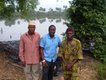 1. Ayo Johnson (middle) of Cheif Eric Bariboh Dooh (left) Chief John Bariboh Dooh (right) Goi community Gokana - Niger Delta.JPG