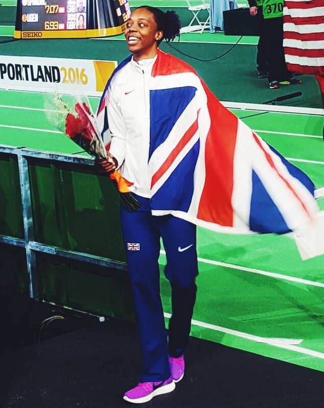 Lorraine won a bronze medal at the World Indoor Championships in Portland, USA