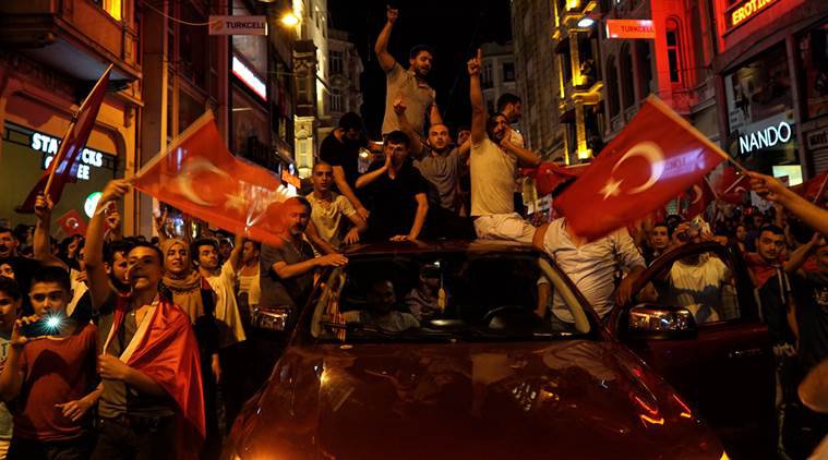 Turkish civillans took to the streets to resist the coup