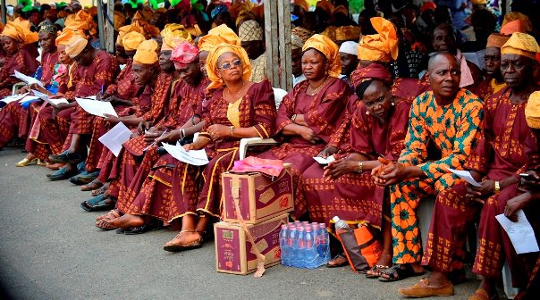 State of Osun Pensioners with Ogbeni