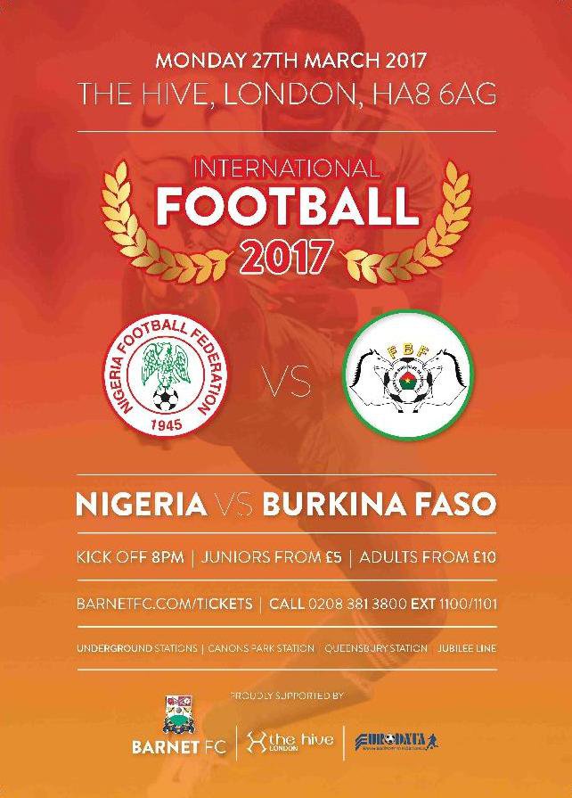 Nigeria VS Burkina Faso 270317