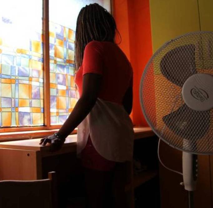 Nigerian ex-prostitute &quot;Beauty&quot; (a pseudonym), poses in a social support centre for trafficked girls near Catania in Italy September 14, 2016