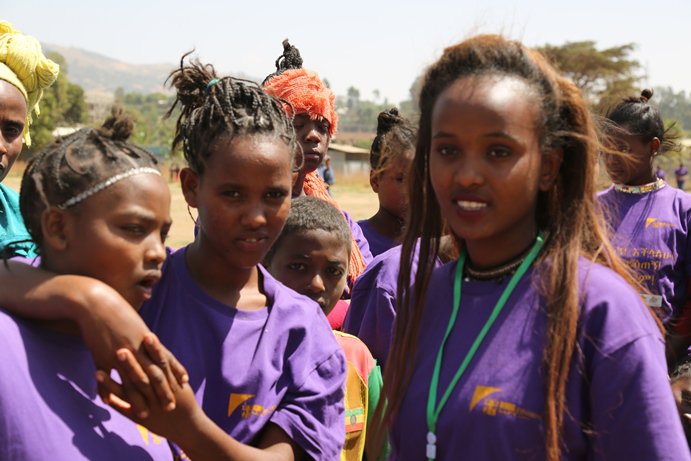 Nineteen-year-old Miheret Tadesse chairs the Uncut Girls’ Forum in her school.