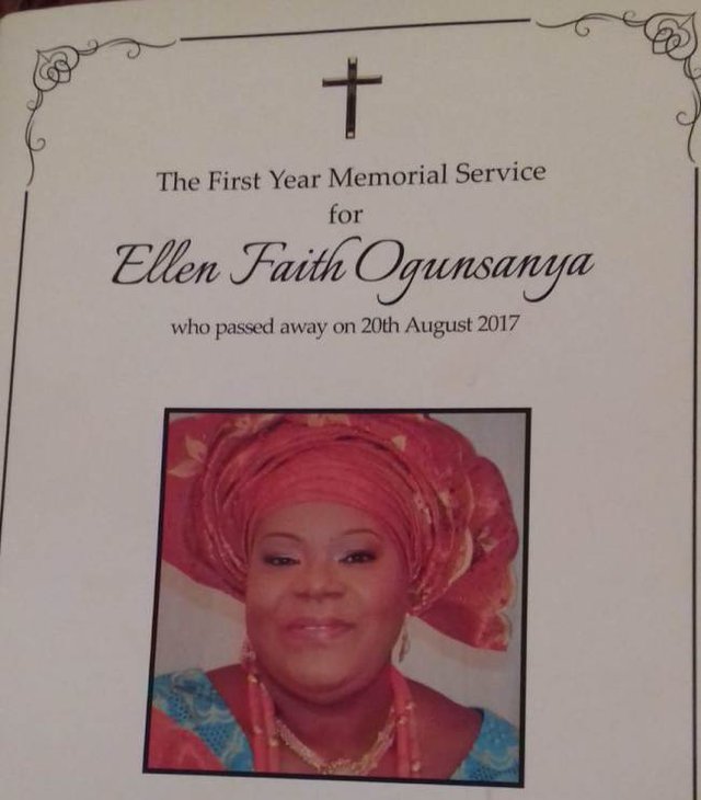 Ellen Ogunsanya memorial