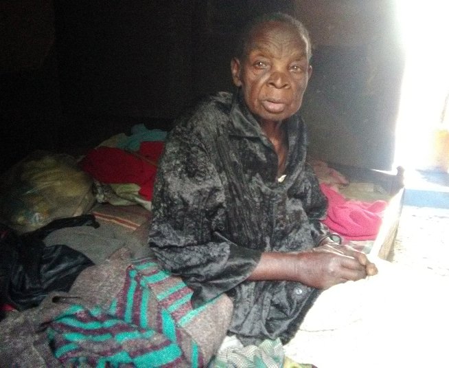 Vailsa Wazemba, 89, a grandmother of 56 ground children