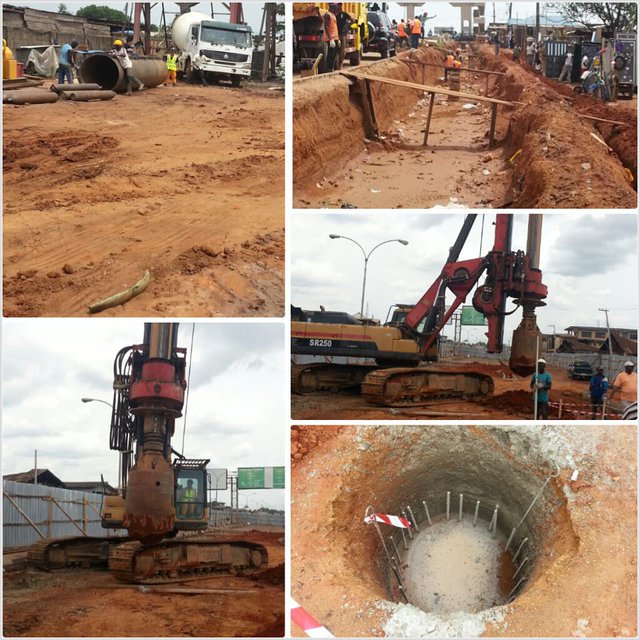 Construction work on two flyovers in Ijebu Ode