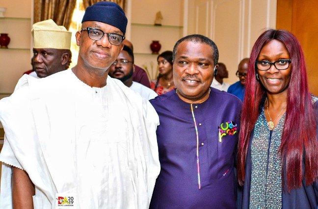The Governor-elect and his wife - Mrs Bamidele Abiodun, and the immediate past Ogun State Commissioner for Commerce and Industry - Otunba Bimbo Ashiru..jpg