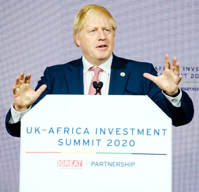 Prime Minister Boris Johnson at the UK-Africa Investment Summit