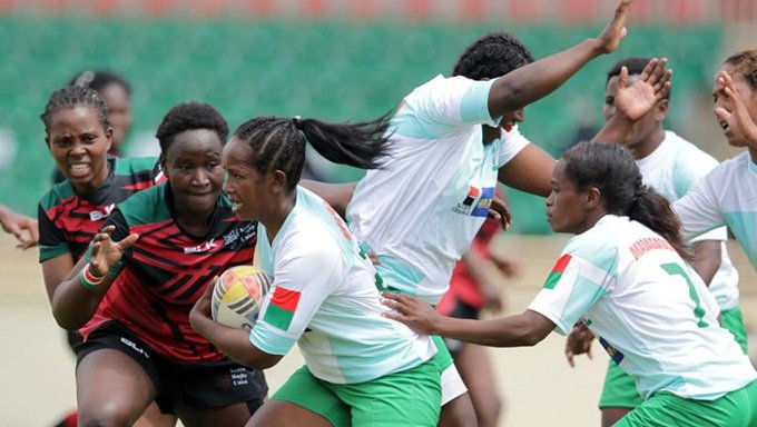 Kenya Lionesses and Lady Makis in action