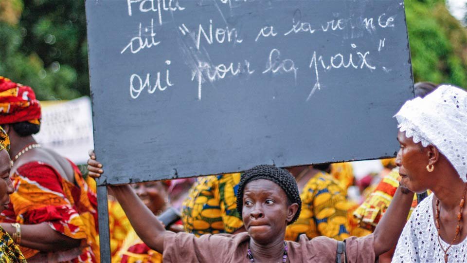 A political rally in Guinea’s capital Conakry.