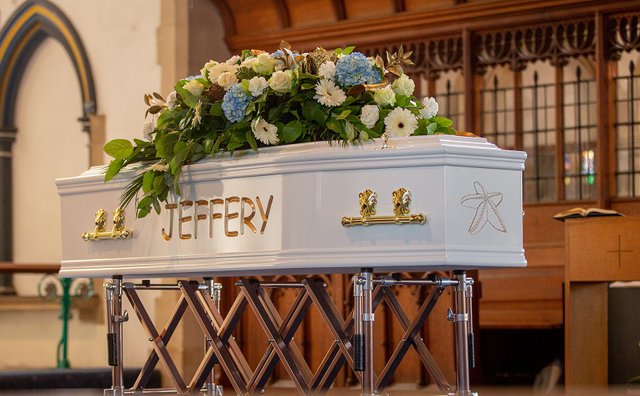 Jeffrey Wegbe coffin
