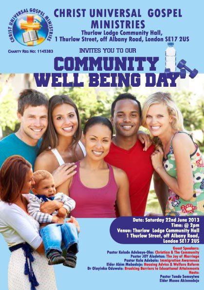 Community Well Being FLYERS