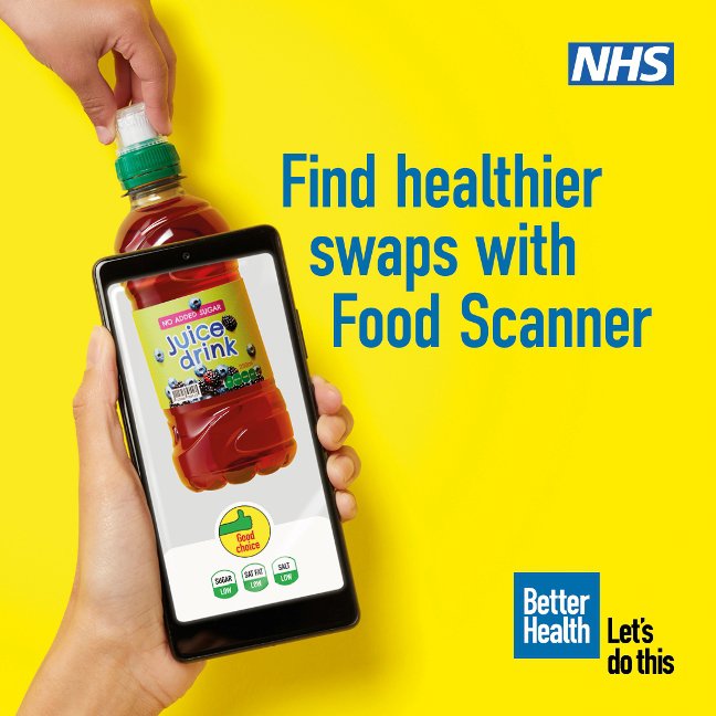 Find healthier swaps with NHS Food Scanner