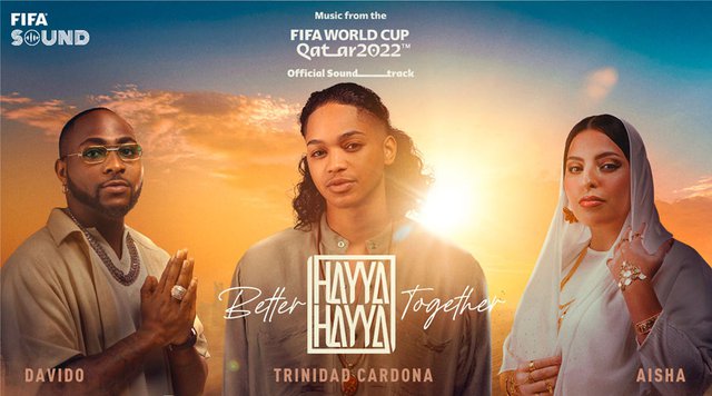 Davido collaborates with Trinidad Cardona and Aisha on Qatar 2022 soundtrack