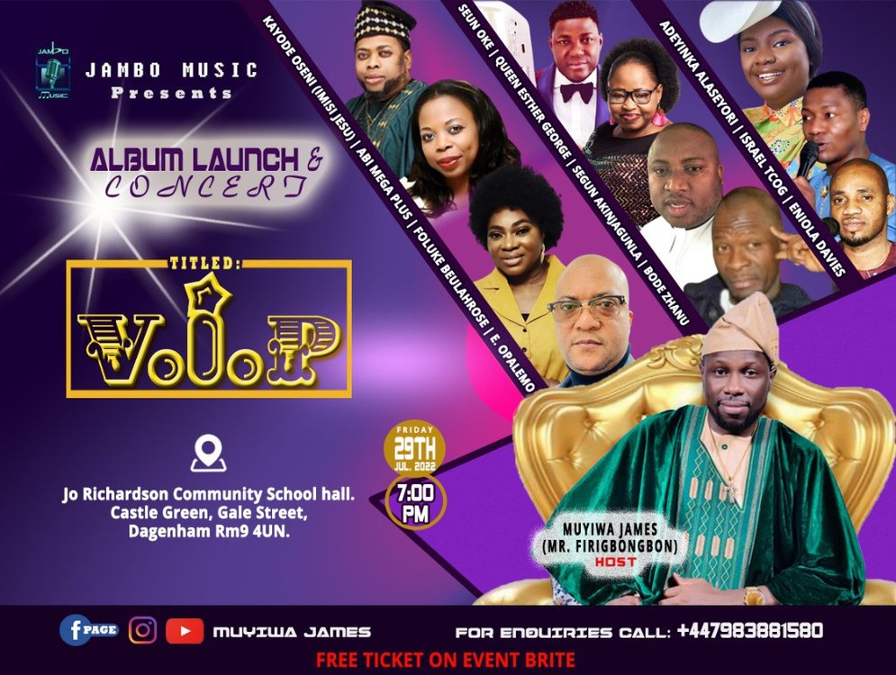 Muyiwa James VIP album launch