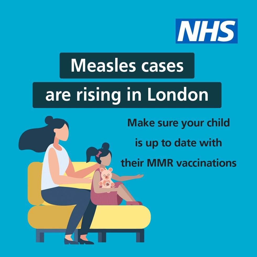 Measles cases are rising in London