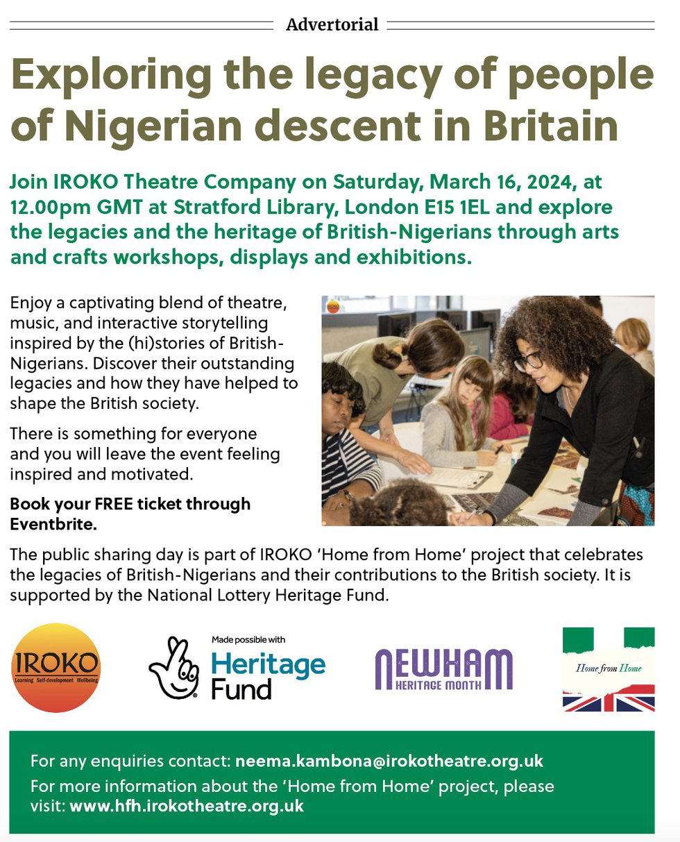 Exploring the legacy of people of Nigerian descent in Britain