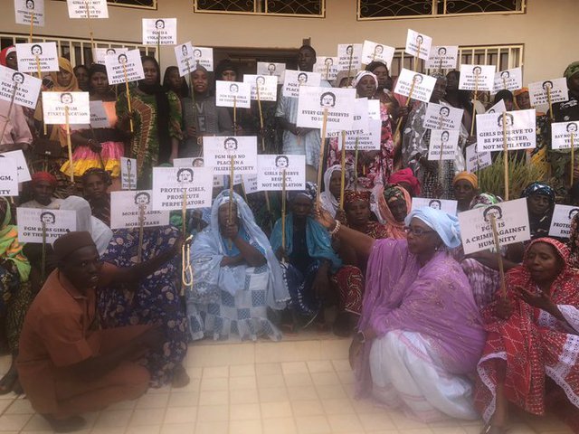 Female leaders 'Ngansinba' protest to end FGM in The Gambia