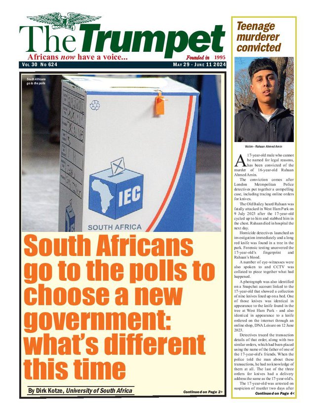 The Trumpet Newspaper Issue 624 (May 29 - June 11 2024)