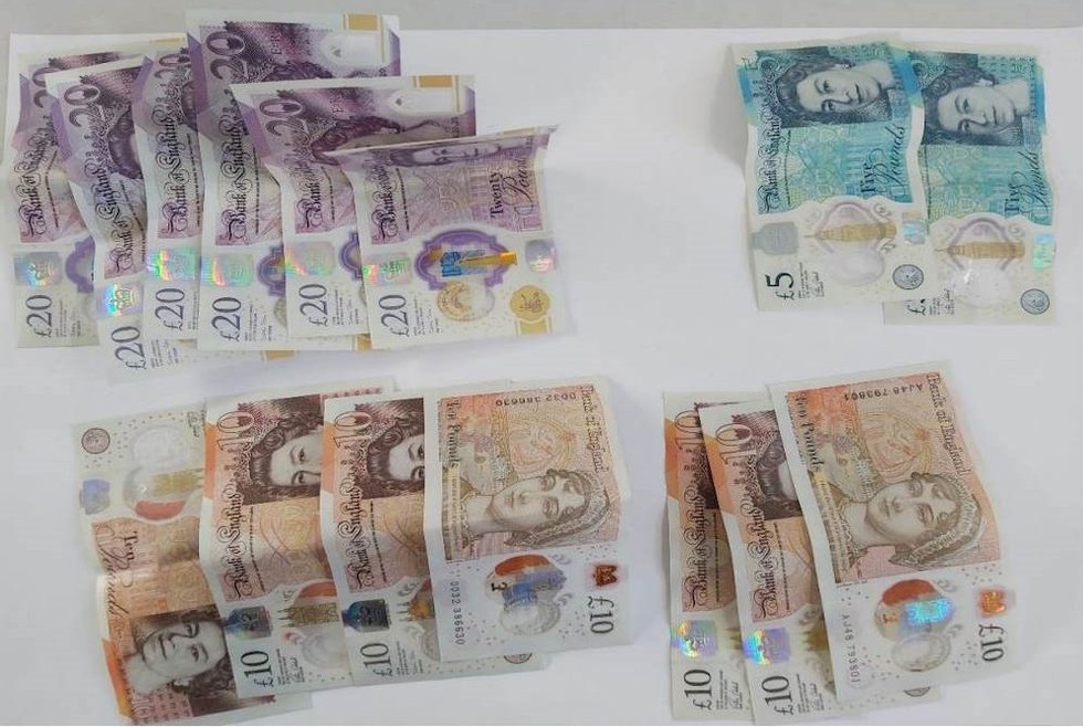 Cash seized during the course of the investigation into the Pedro line