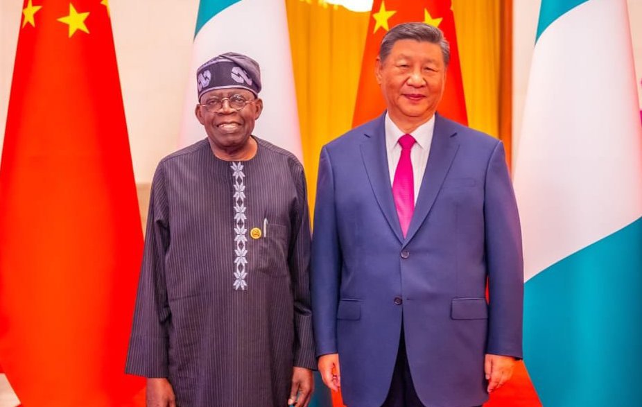 Nigeria's President Bola Ahmed Tinubu and China's President Xi Jinping